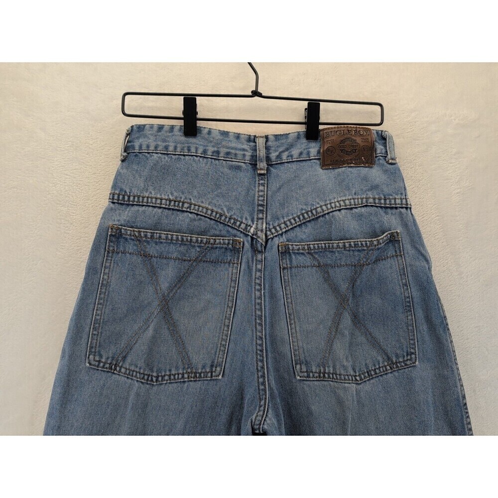 VTG Bugle Boy Mom Jeans Women's Size 18 Light Wash 80s 90s Made In USA - Picture 14 of 16